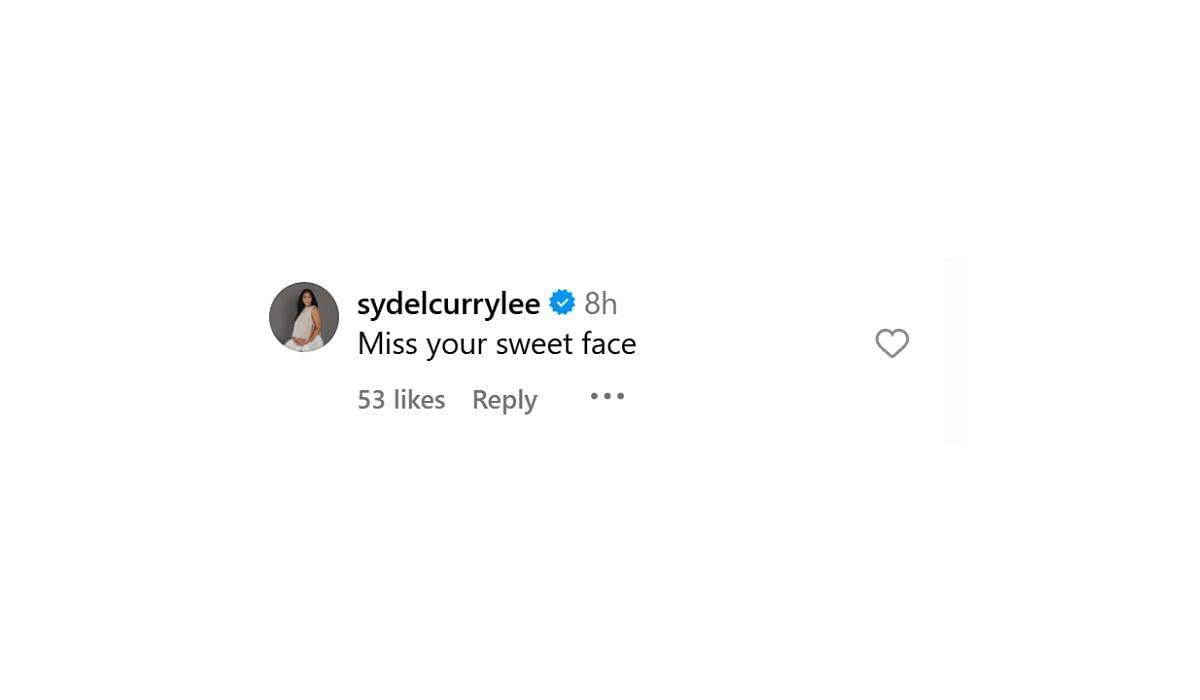 Sydel Curry-Lee comments on Cameron Brink's post on Instagram